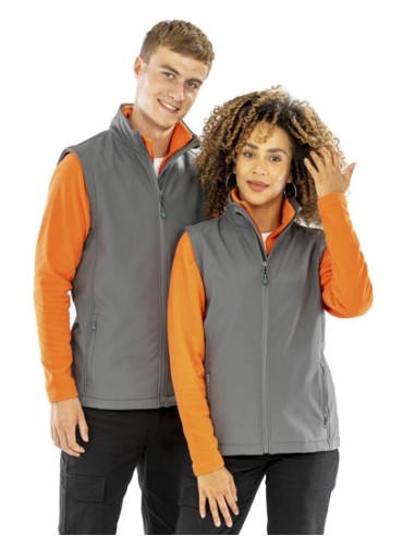 RES-R902M-Mens Recycled 2-Layer Printable Softshell Bodywarmer
